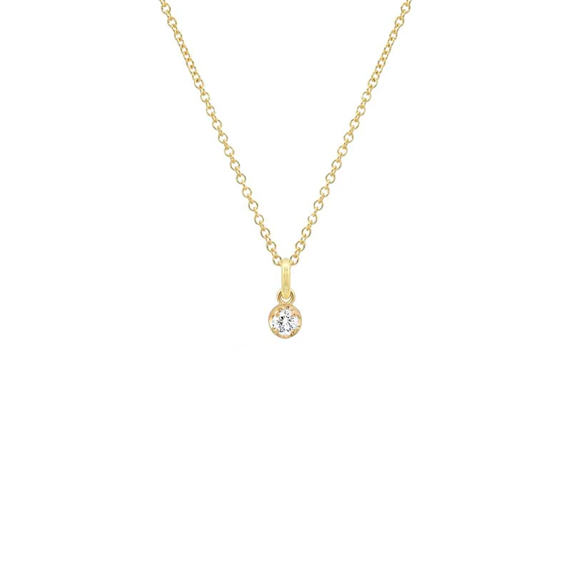 Illusion Set Diamond Pendant Necklace