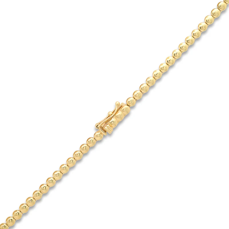 Bezel Tennis Necklace with Illusion Set Diamond Accent - Image 3