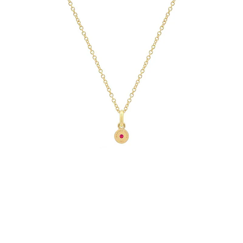 Illusion Set Ruby Pendant Necklace - Image 2
