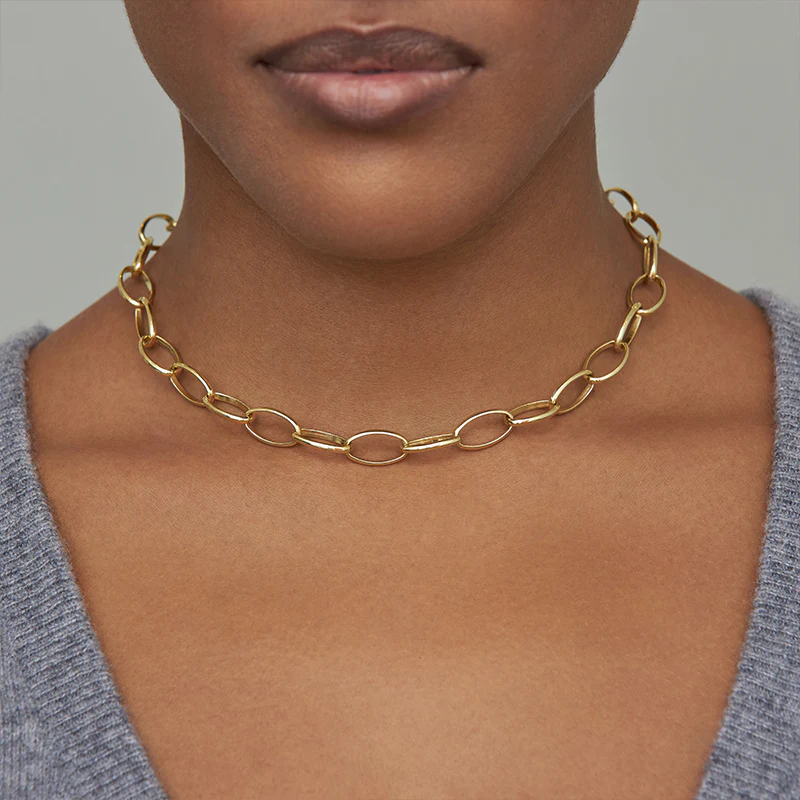 Large Edith Link Necklace - Image 5