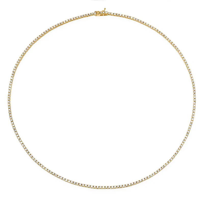 18 inch 4-Prong Diamond Tennis Necklace - Image 2