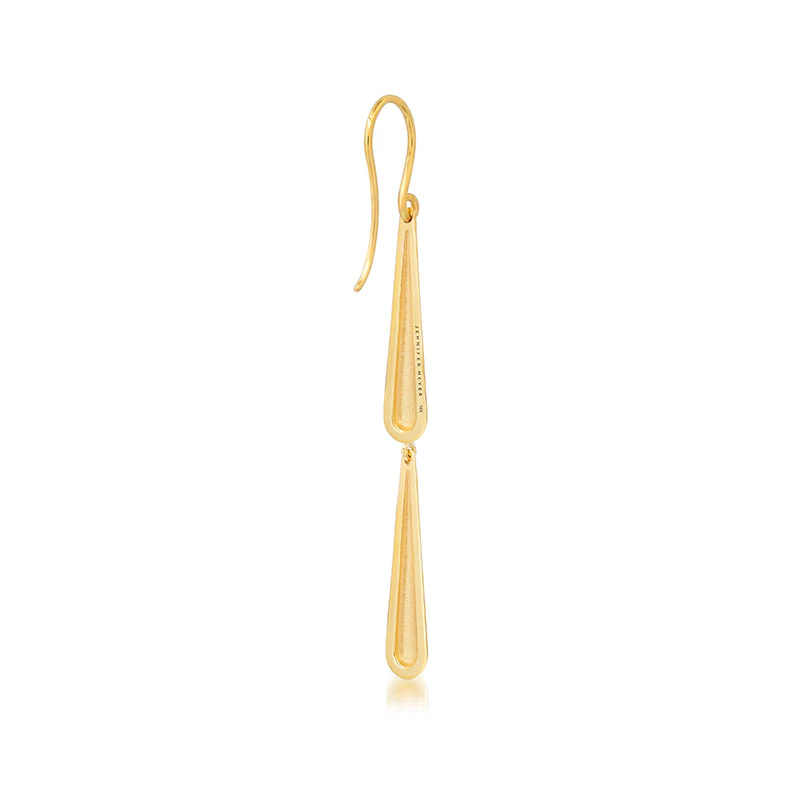 Double Dome Drop Earrings - Image 3