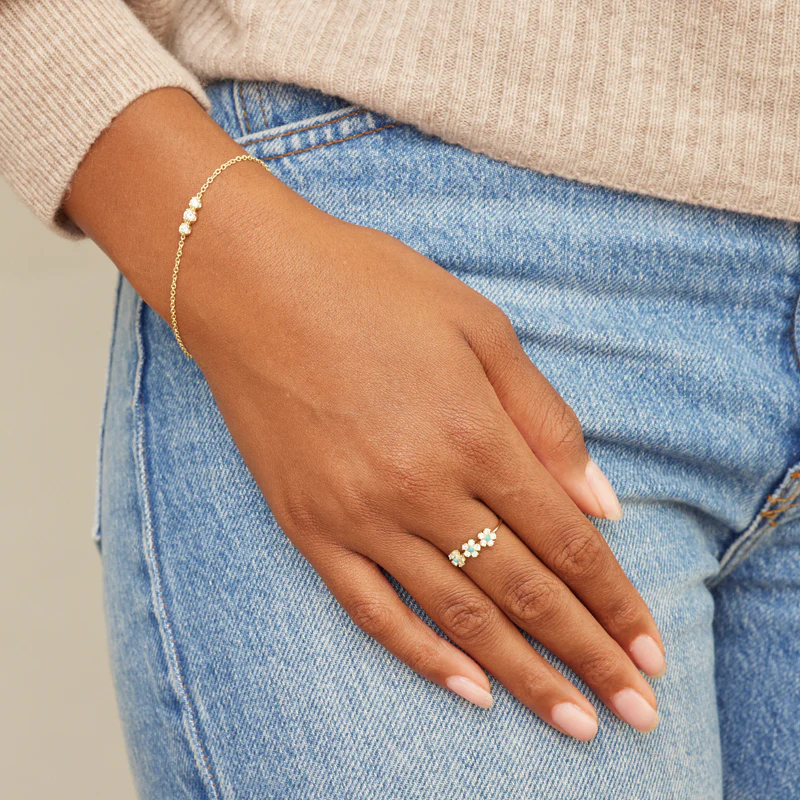 3 Illusion Set Diamond Bracelet - Image 2