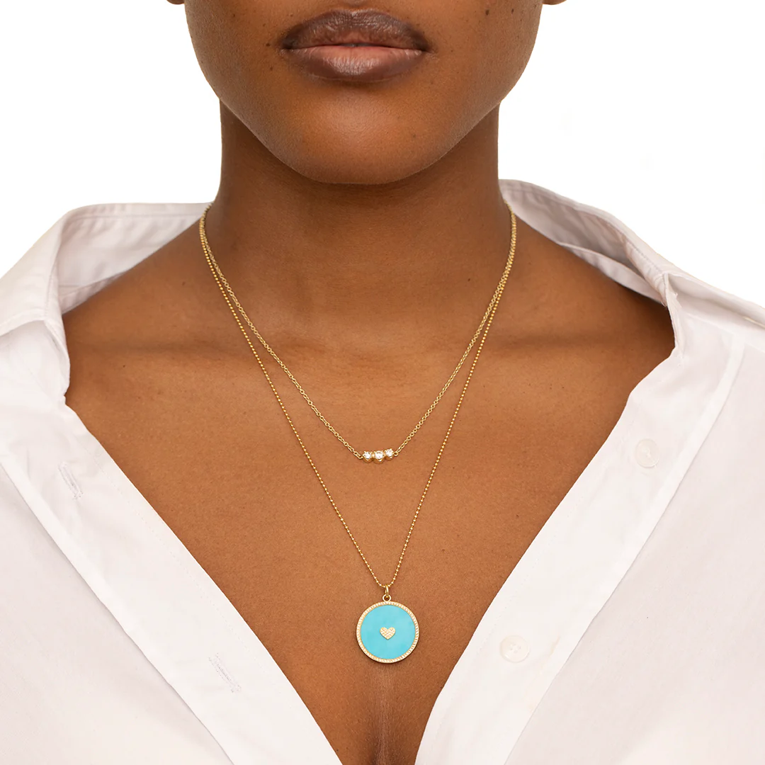 3 Illusion Set Diamond Necklace - Image 3