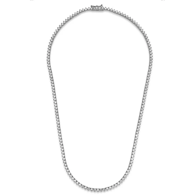 3-Prong Diamond Tennis Necklace - Image 3