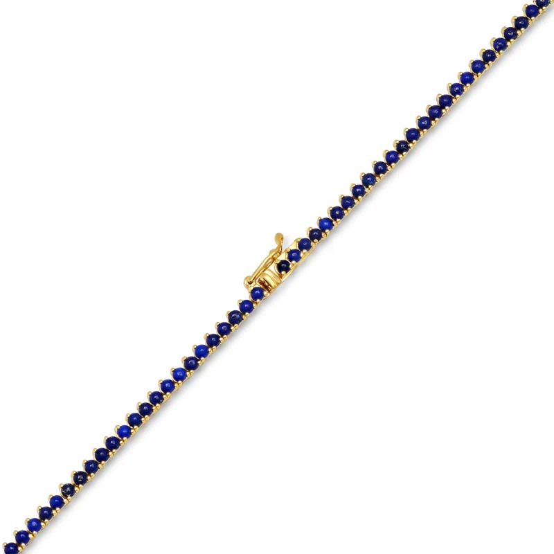 3-Prong Lapis Tennis Necklace - Image 3