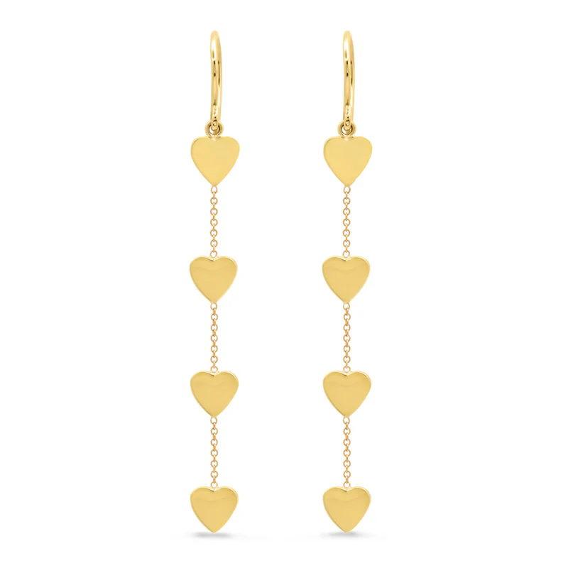 4 Heart By-The-Inch Earrings