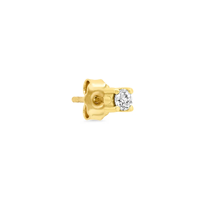 Single Brilliant-Cut Diamond Stud - Image 2