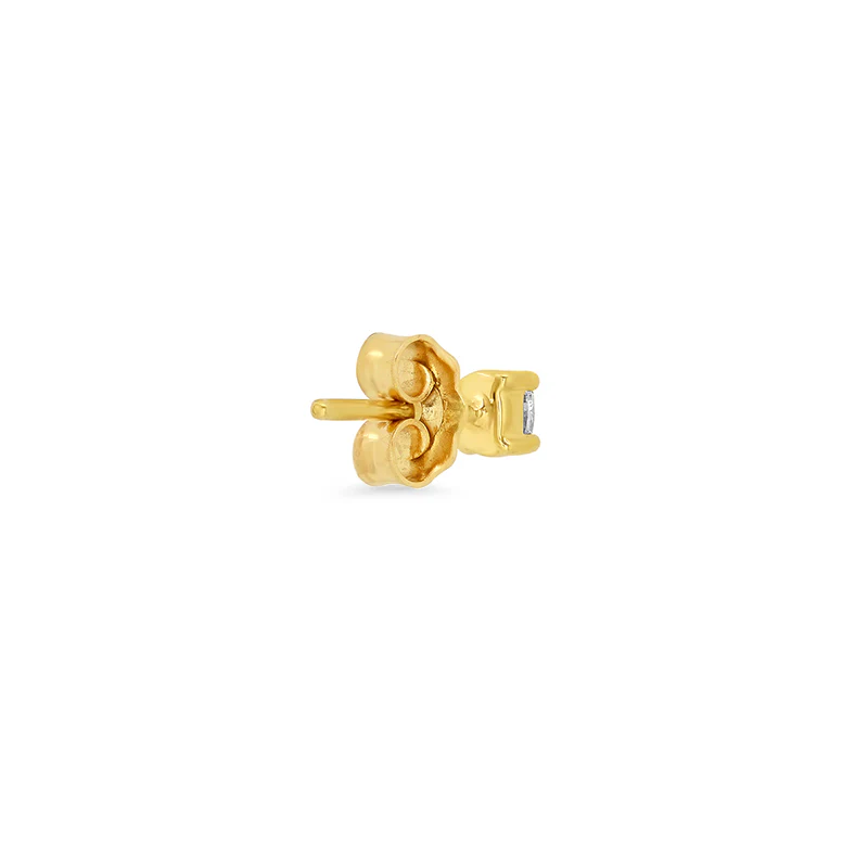 Single Oval-Cut Diamond Stud - Image 3