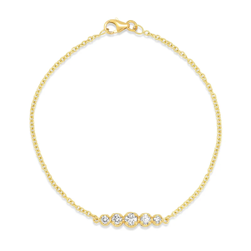 5 Illusion Set Diamond Bracelet