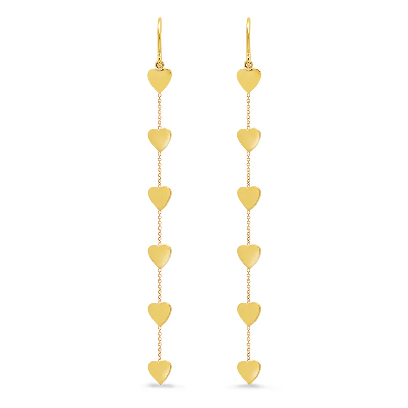 6 Heart By-The-Inch Earrings