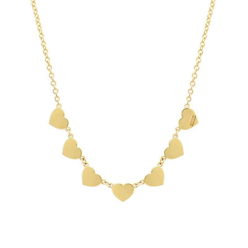 7 Extra Small Turquoise Heart Necklace - Image 2