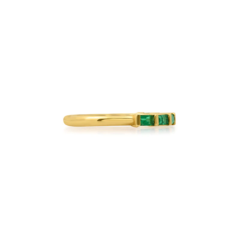 Baguette-Cut Emerald Ring - Image 3