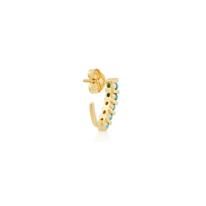 Bar and Turquoise Edith Studs - Image 4