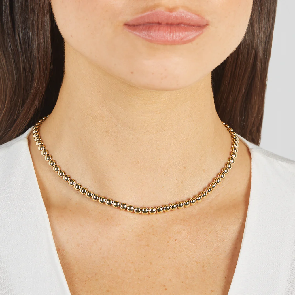 Luxe Bezel Tennis Necklace - Image 5