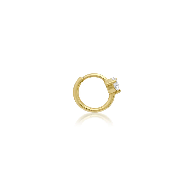 Cartilage Hoop With Brilliant-Cut Diamond Accent - Image 3