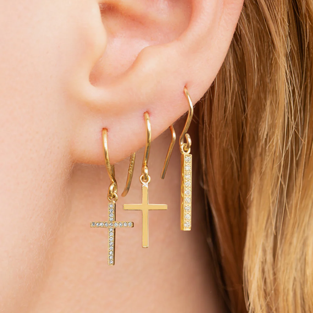 Cross Earrings - Image 3