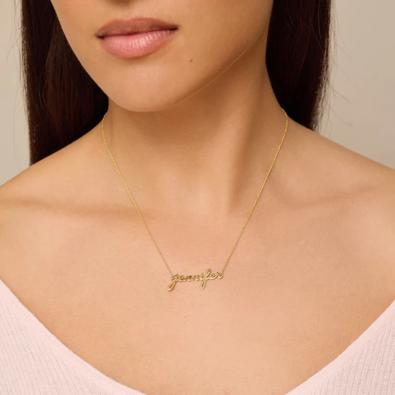 Custom Script Necklace - Image 4