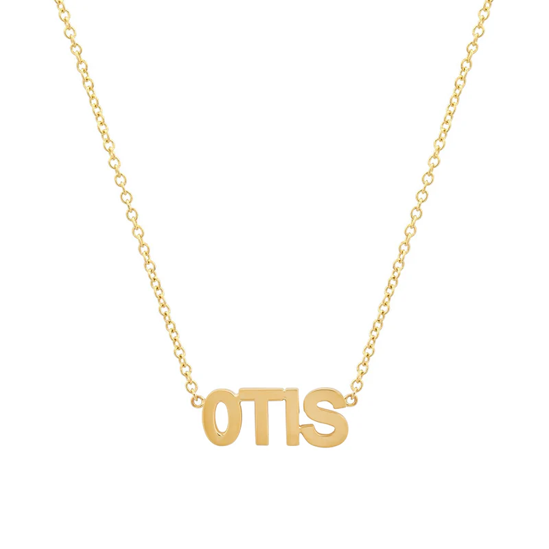 Custom Uppercase Word Necklace