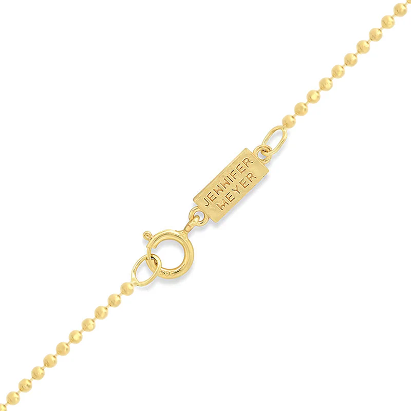 Turquoise Inlay and Diamond Pave Good Luck Necklace - Image 3