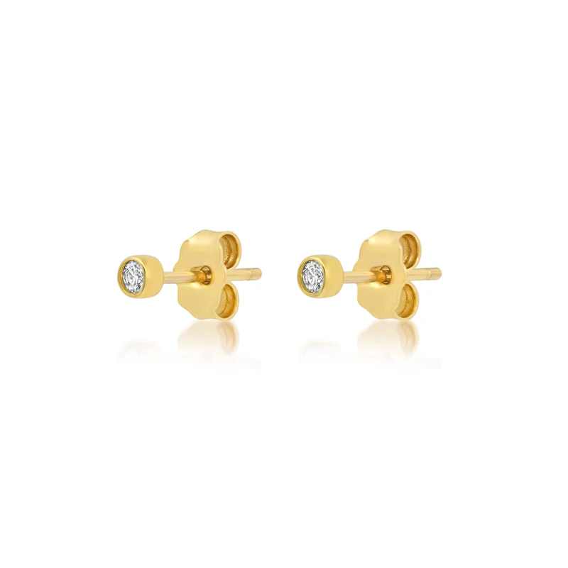 Diamond Bezel Studs - Image 2