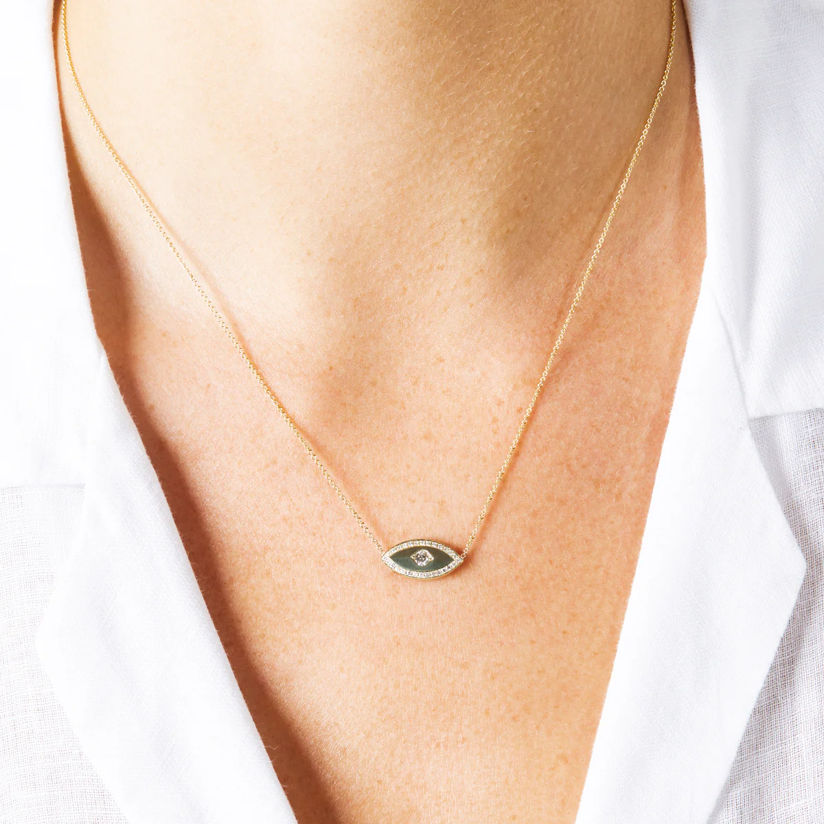 Medium Evil Eye Necklace - Image 4