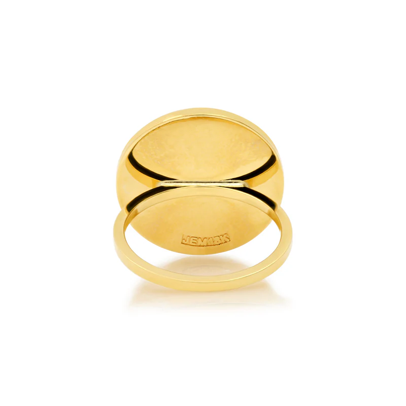 Large Diamond Circle Ring - Image 2