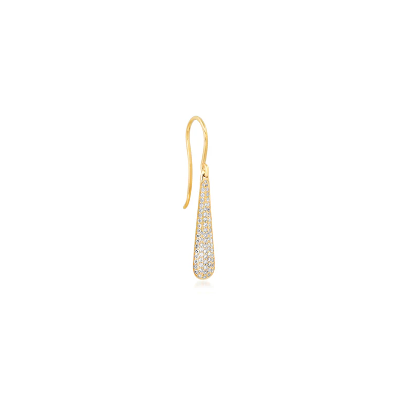 Diamond Dome Drop Earrings - Image 2