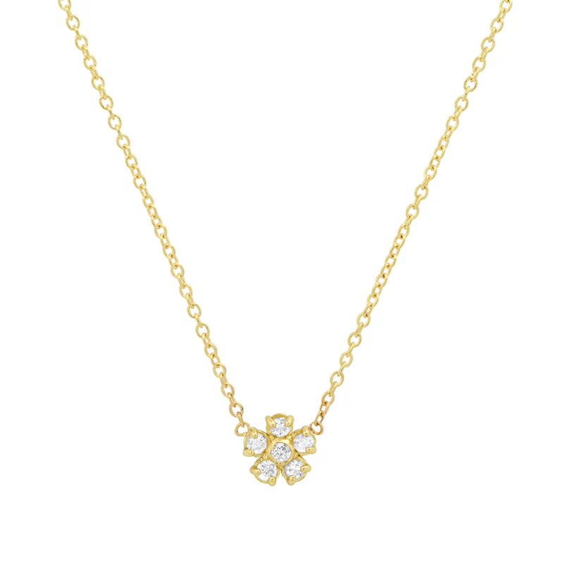 Diamond Flower Necklace