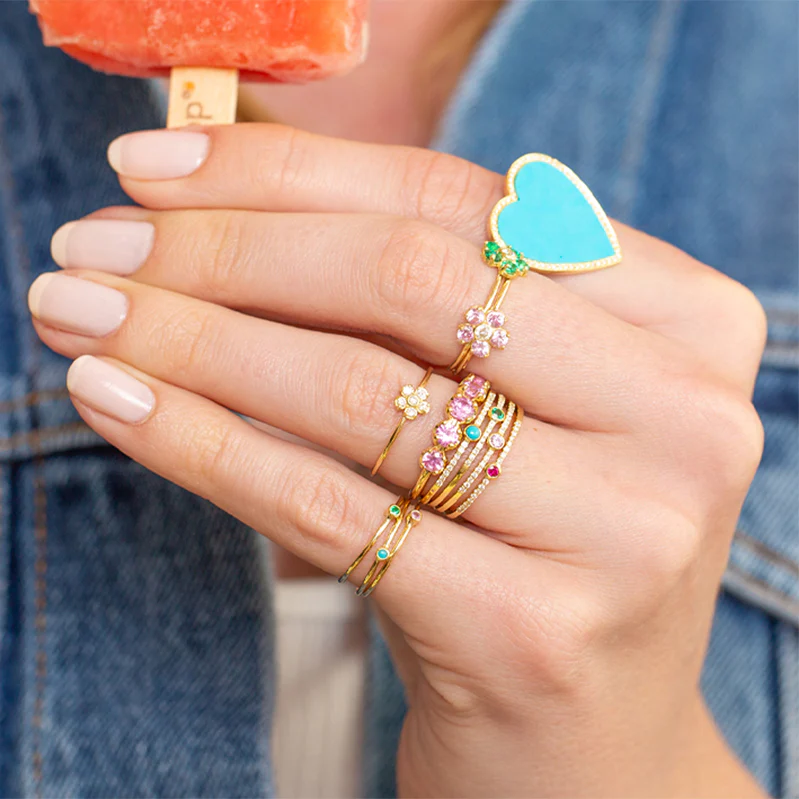 Diamond Flower Ring - Image 3