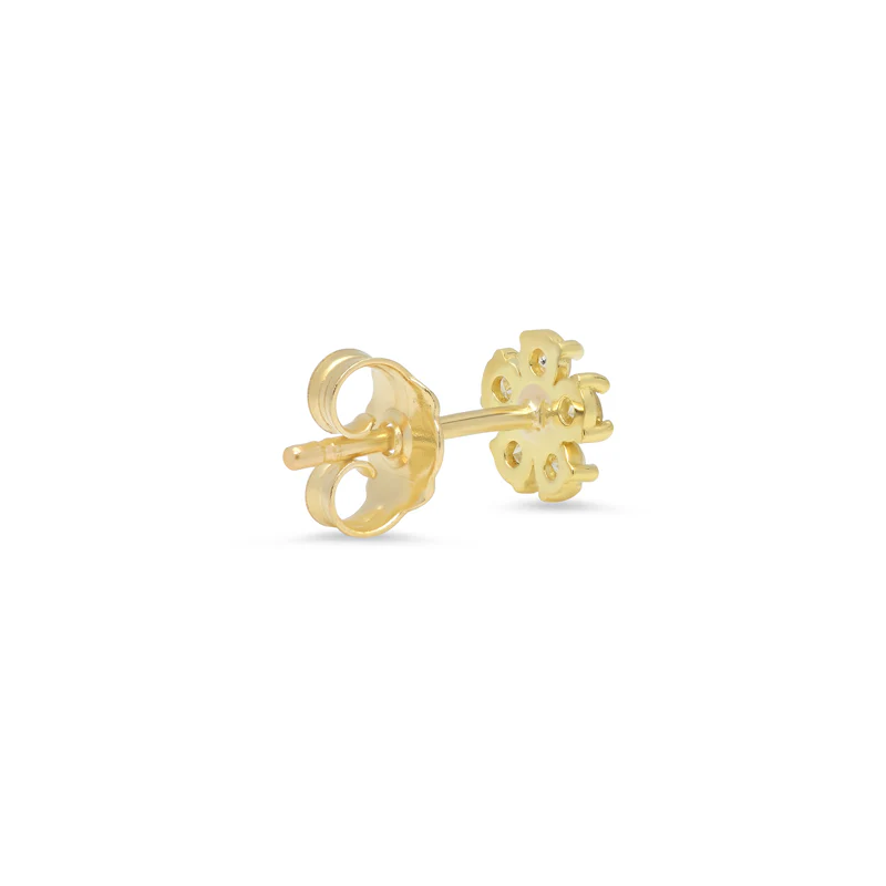 Diamond Flower Studs - Image 3