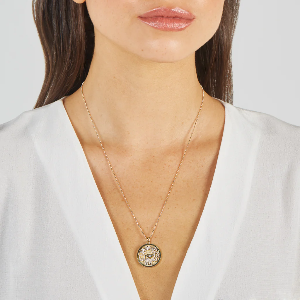 Diamond Good Luck Necklace - Image 4