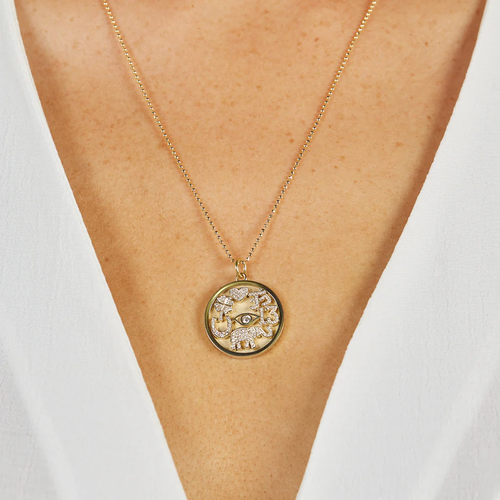 Diamond Good Luck Necklace - Image 5