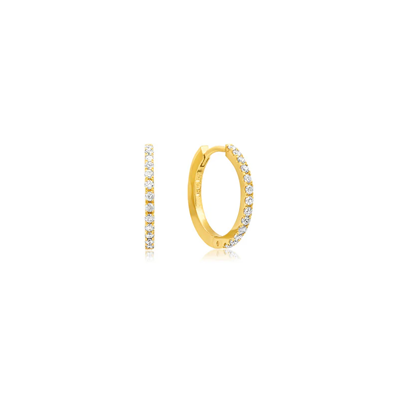Large Diamond Huggies - Image 2