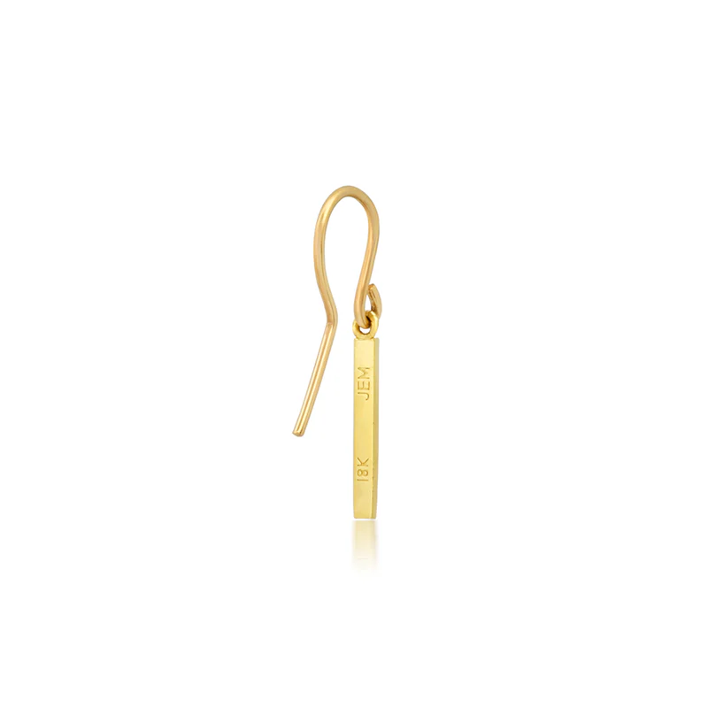 Diamond Long Bar Drop Earrings - Image 3
