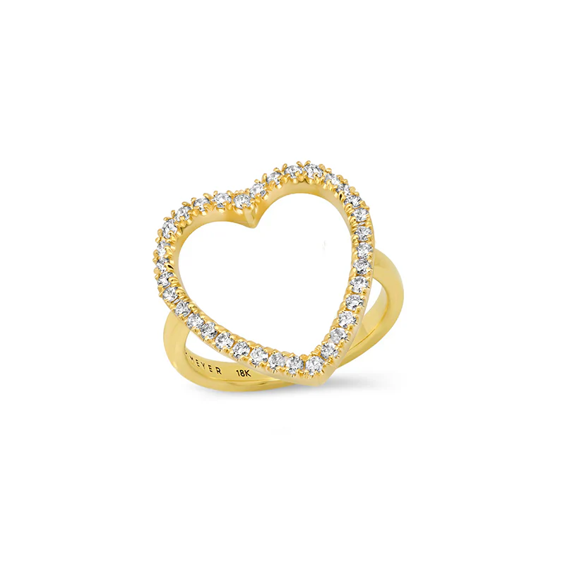 Diamond Luxe Open Heart Ring