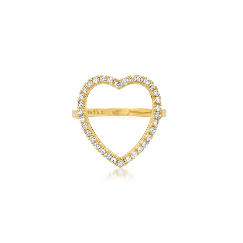 Diamond Luxe Open Heart Ring - Image 2