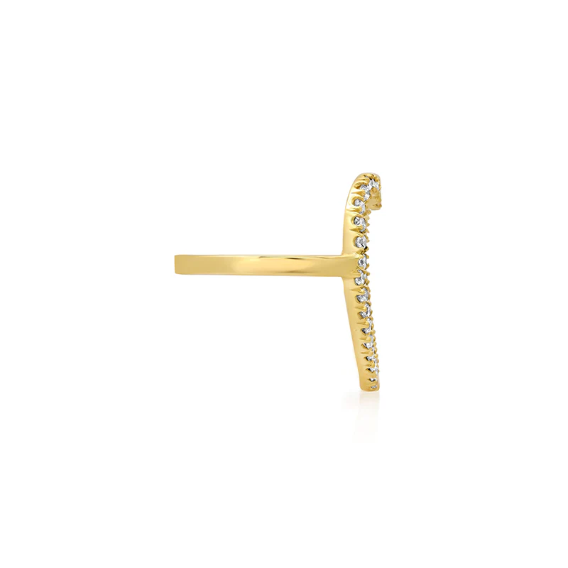 Diamond Luxe Open Heart Ring - Image 3