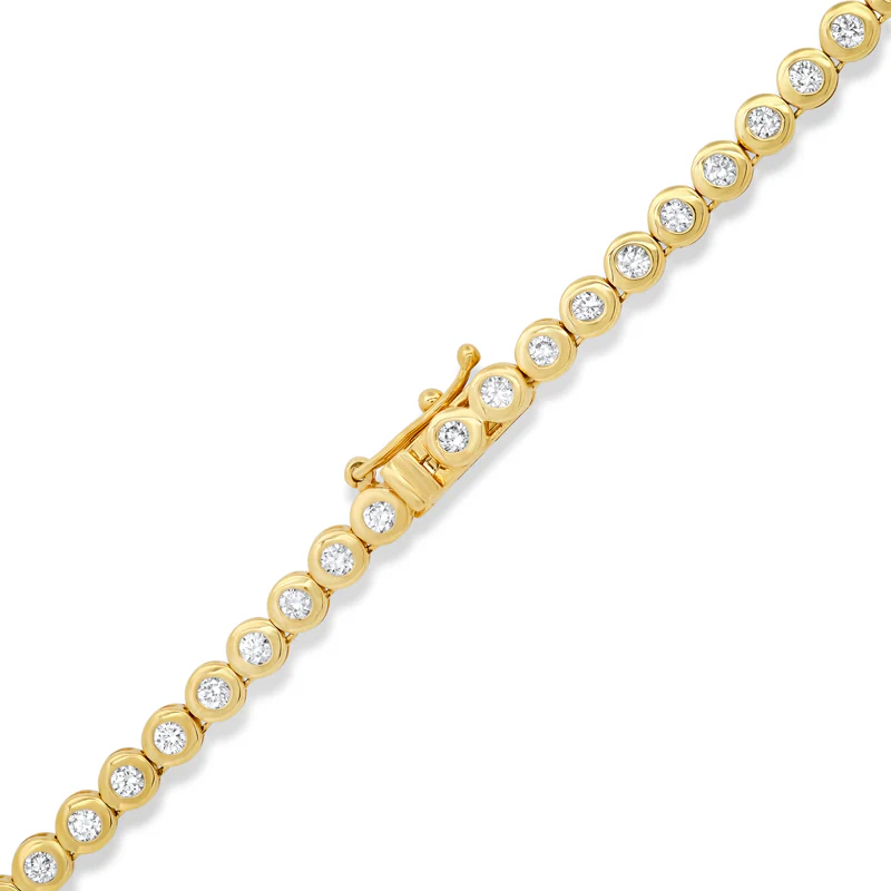 Diamond Bezel Tennis Necklace - Image 3