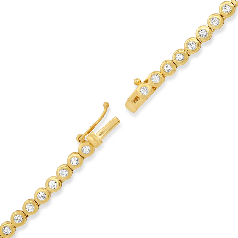 Diamond Bezel Tennis Necklace - Image 4