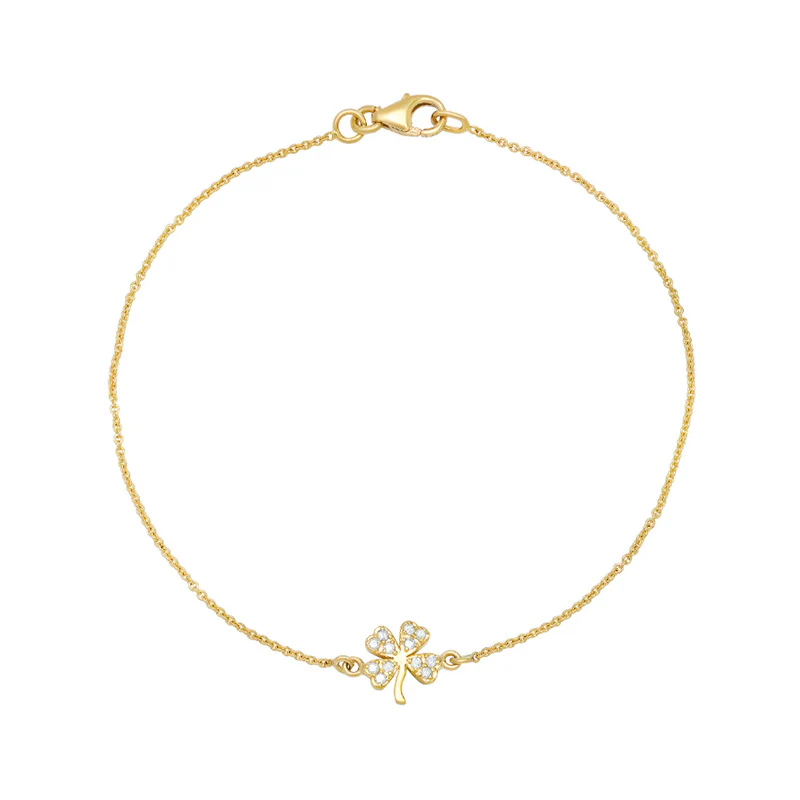 Diamond Mini Clover Bracelet