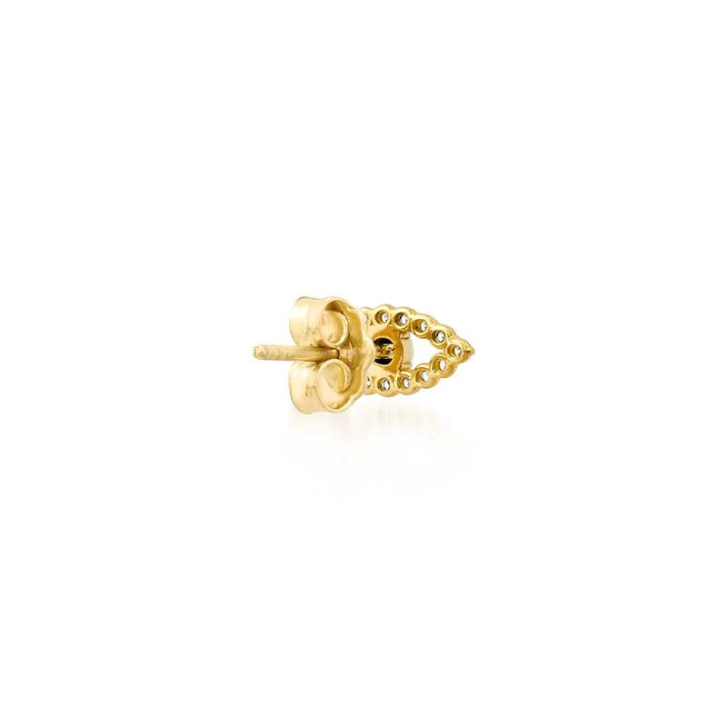 Diamond Mini Open Evil Eye Studs - Image 3