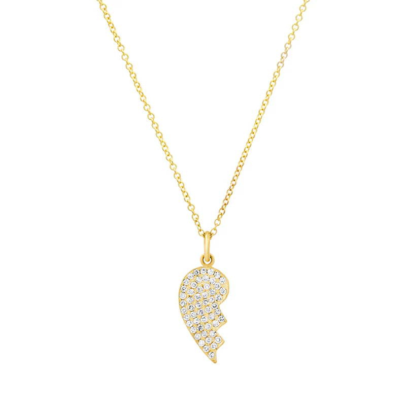 Mini Diamond Piece of My Heart Necklace - Image 2