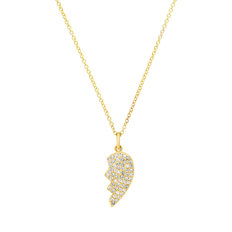 Mini Diamond Piece of My Heart Necklace - Image 3