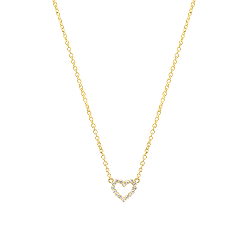 Diamond Open Heart Necklace