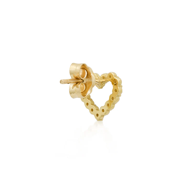 Diamond Open Heart Studs - Image 3