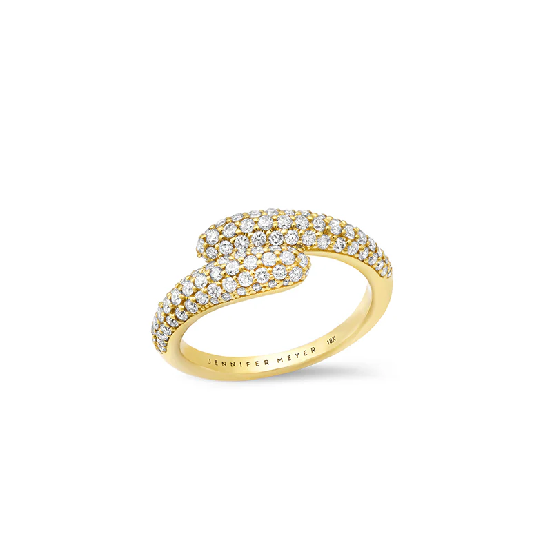 Small Diamond Double Dome Ring
