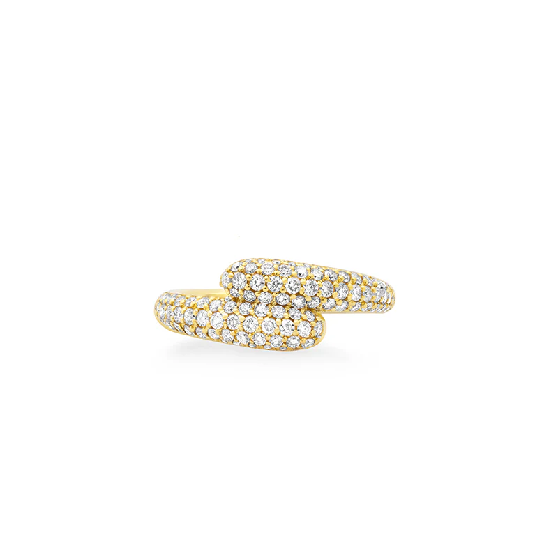 Small Diamond Double Dome Ring - Image 2
