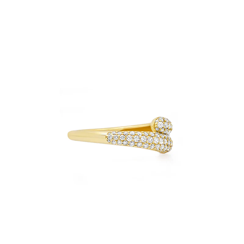 Small Diamond Double Dome Ring - Image 3