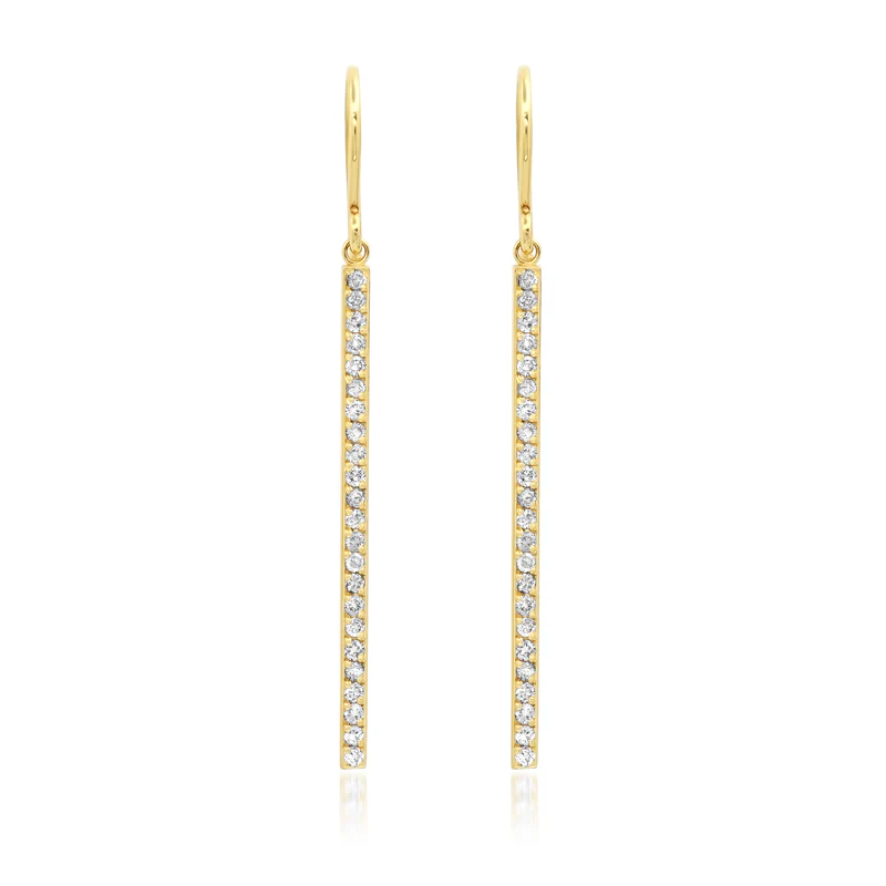 Diamond Stick Earrings
